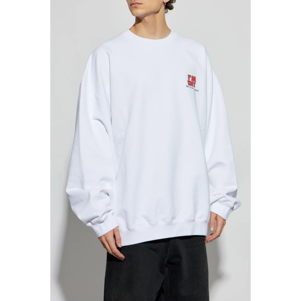 Vetements Gedrukte Sweatshirt White Heren