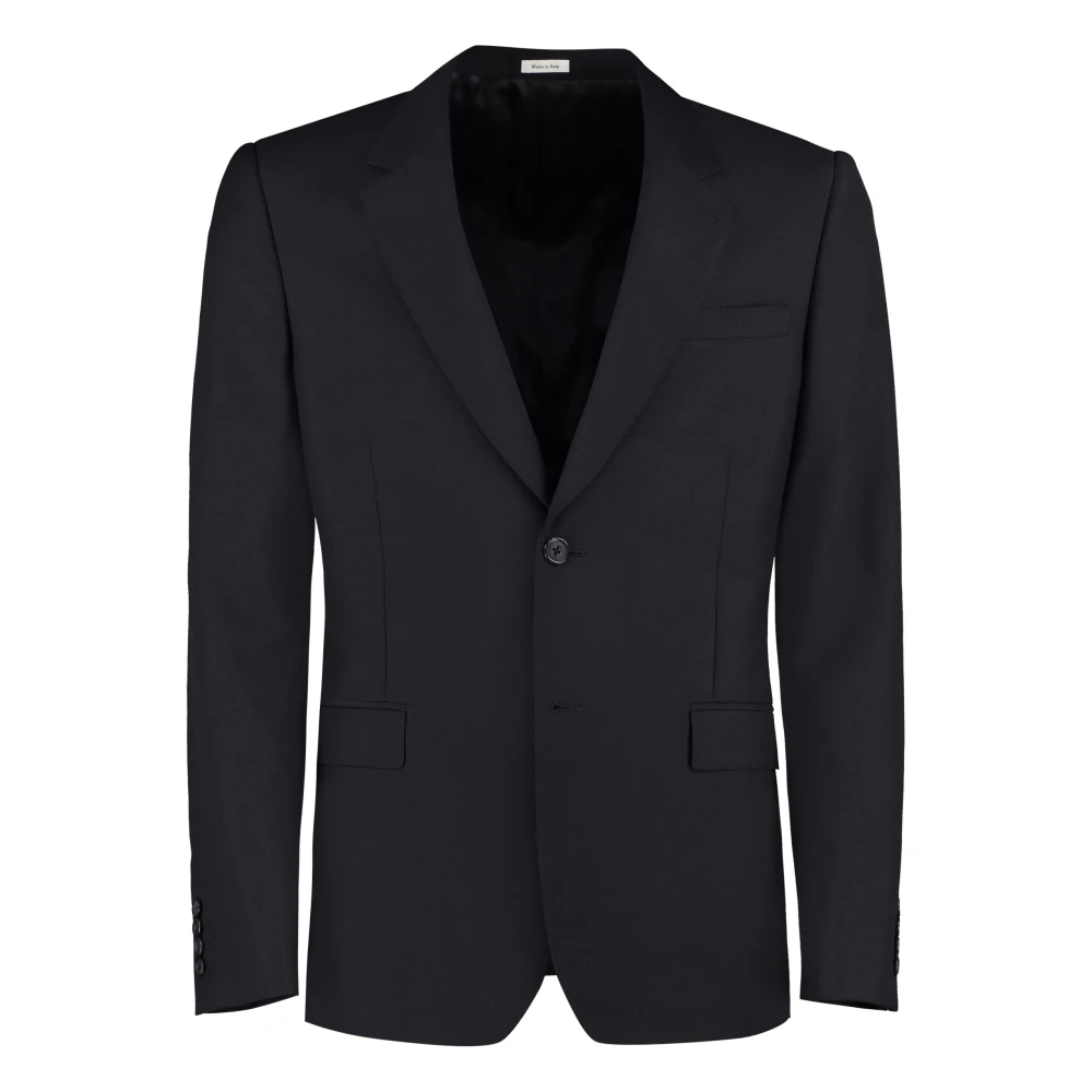 Alexander mcqueen Klassieke Reverskraag Jas Black Heren