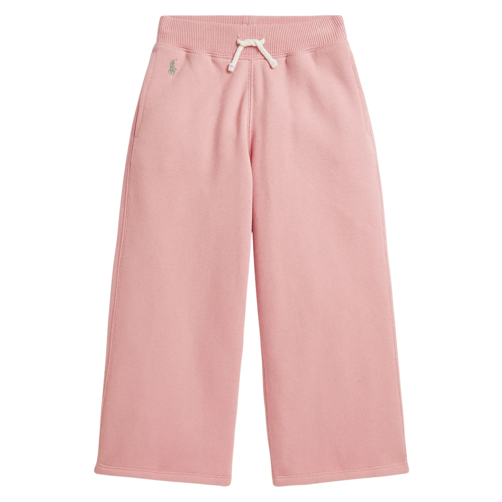 Ralph Lauren Girls Pink Sweatpants, 3 Y, Wide Leg Joggers