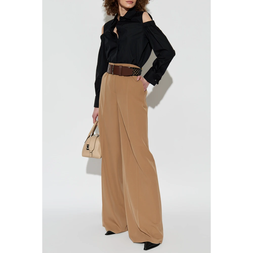 Max Mara Shirt met uitsparingen 'Ragni' Black Dames