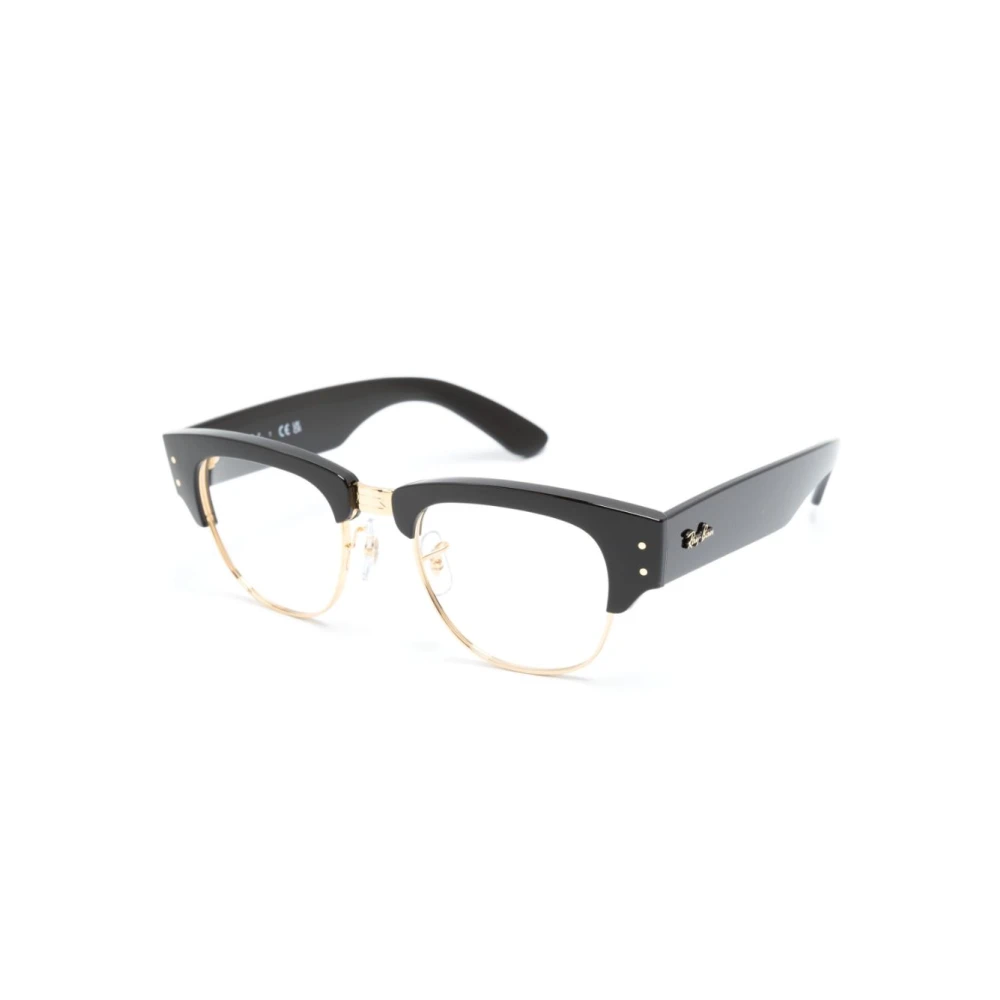 Ray - Ban Unisex Black Rx0316v Mega Clubmaster 2000 Optical Frames Acetate Transparent Squared Normal - Image 5