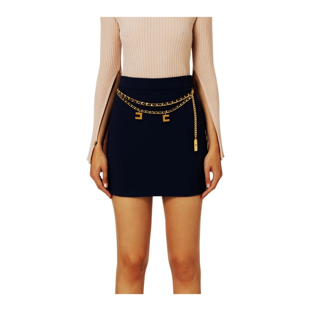 Elisabetta Franchi Stijlvolle Rokken Black Dames