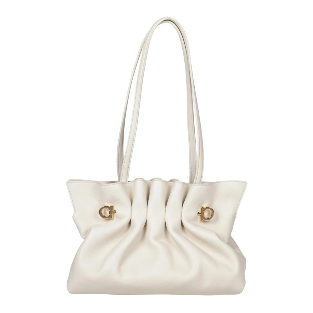 Ferragamo Donna Bianco - Soft Bag S - Bags - One Size