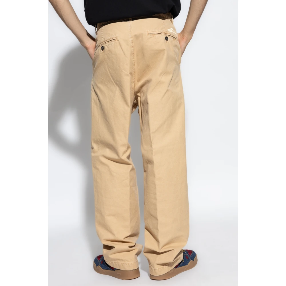 Dsquared2 Broek met Logo Beige Heren