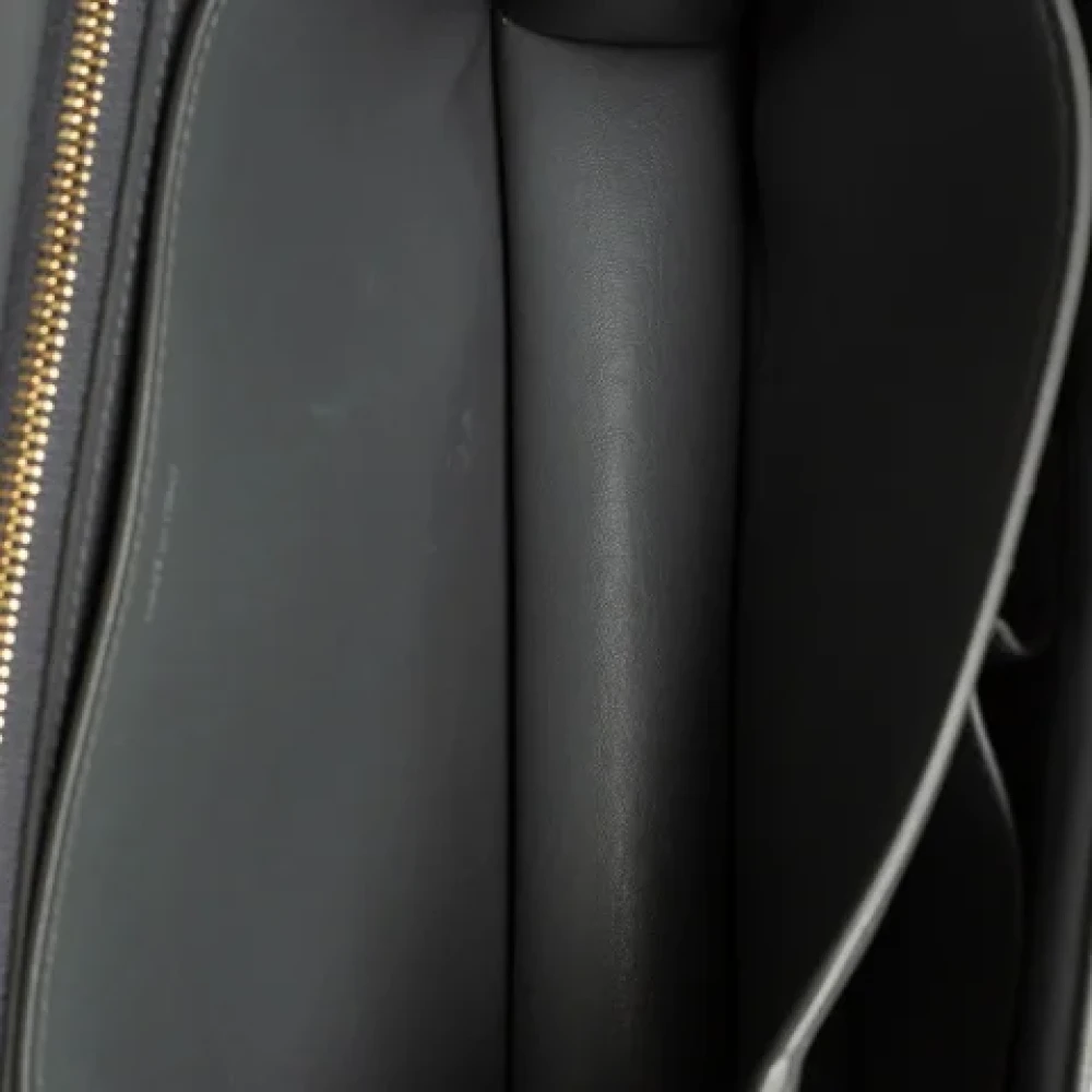 Celine Vintage Pre-owned Leather celine-bags Gray Dames
