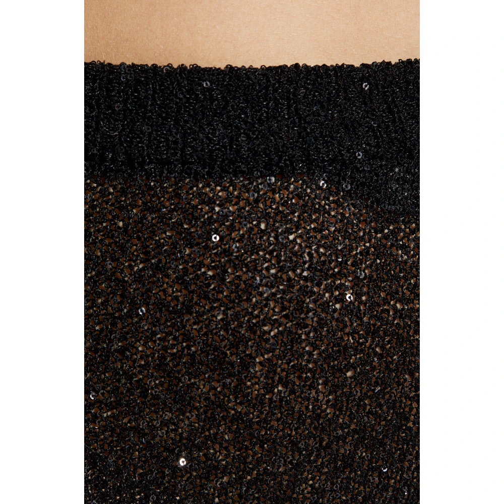 Balenciaga Maxi-rok met decoratieve afwerking Black Dames