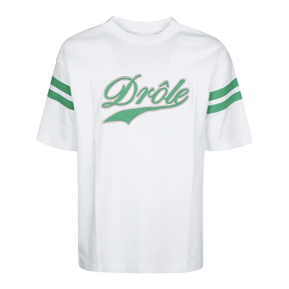 Drole de Monsieur Grappig Sport T-shirt White Heren
