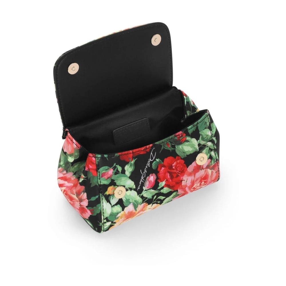 Dolce & Gabbana Bloemenprint Satijnen Schoudertas Multicolor Heren