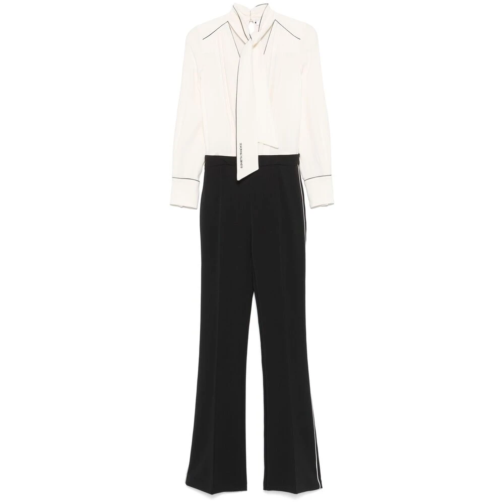 Elisabetta Franchi Elegante Jumpsuit met Bevestigde Sjaal Multicolor Dames