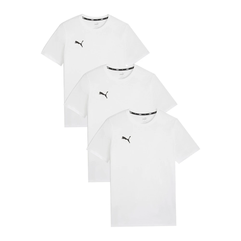 Puma Logo Katoenen T-shirt Pak Multicolor White Heren
