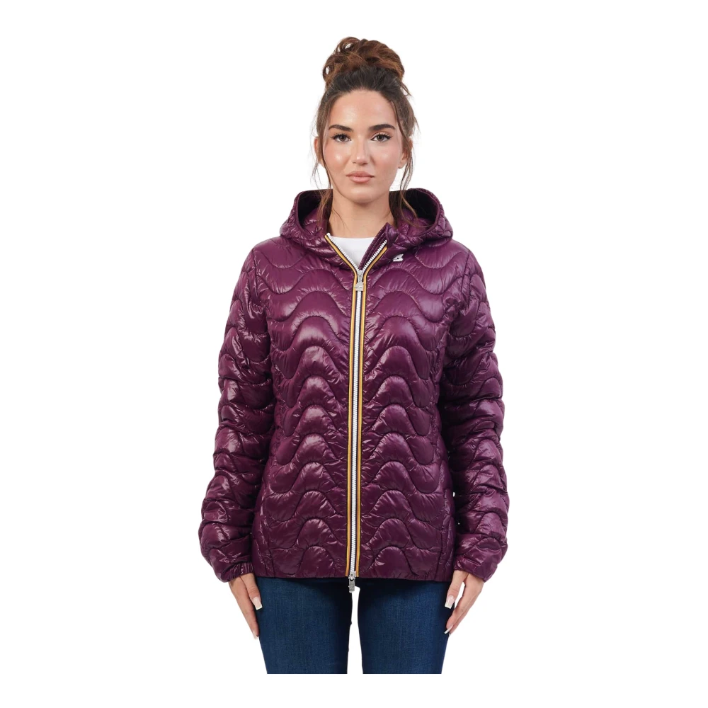 K-way Paarse Golf Gewatteerde Jas Purple Dames