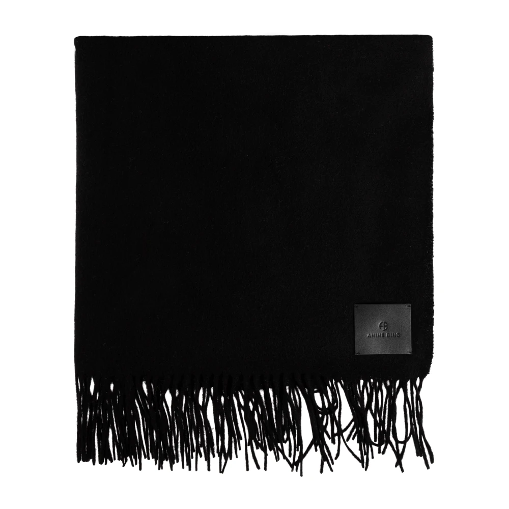 Anine Bing Women's Black Augustina Scarf