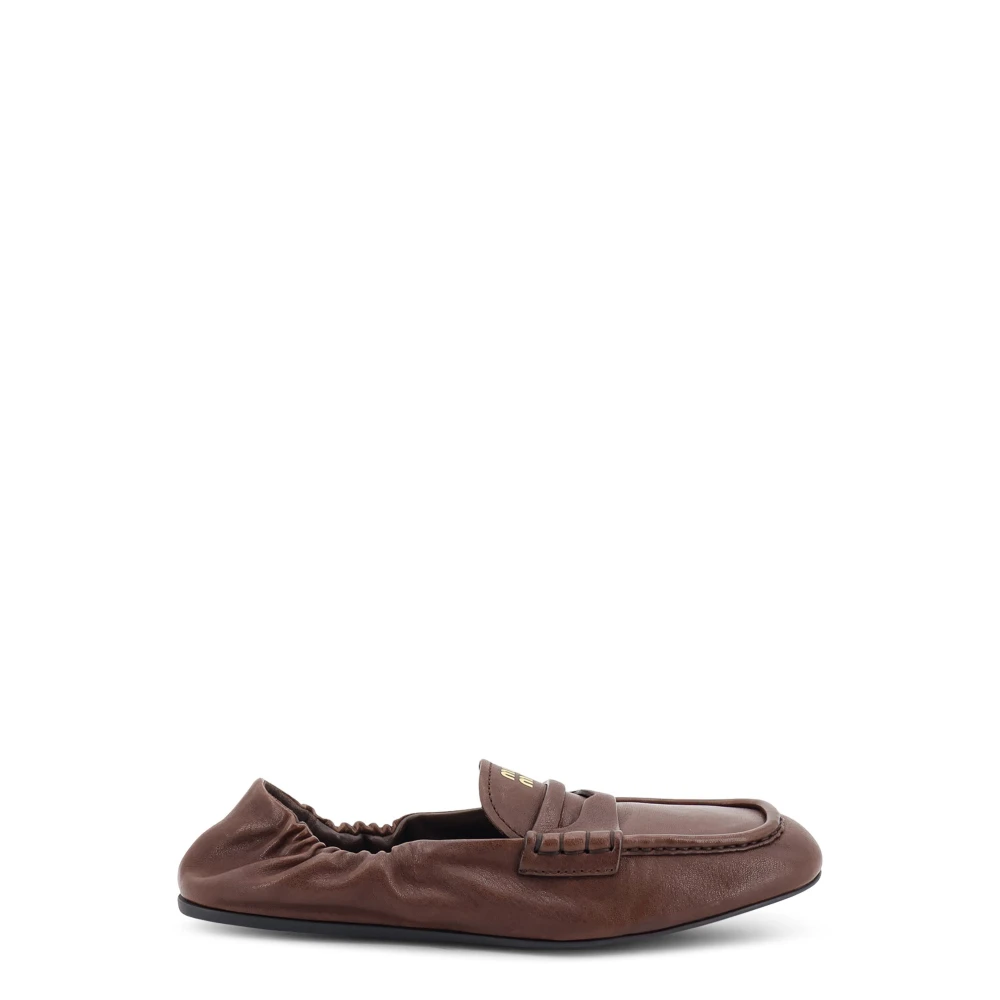 Miu Miu - Ruches Ballerina - Shoes - Damen - Braun - 37 Eu - Bild 4