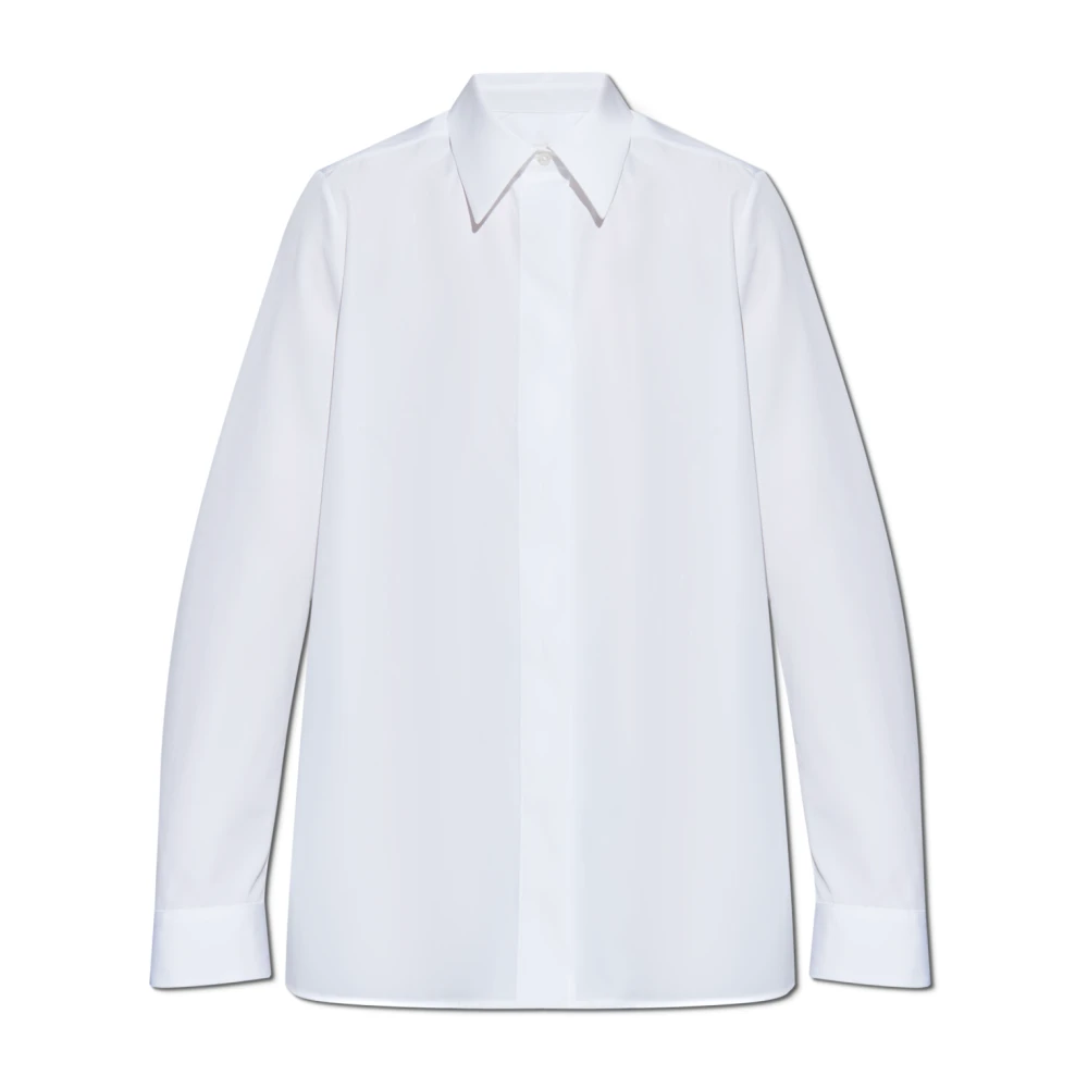 Jil Sander Donna Bianco - Camicia Con Abbottonatura Nascosta - Blouses & Shirts - M