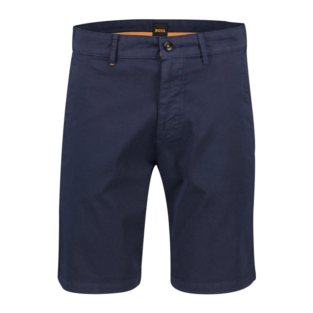 Hugo Boss Donkerblauwe Chino Shorts Blue Heren