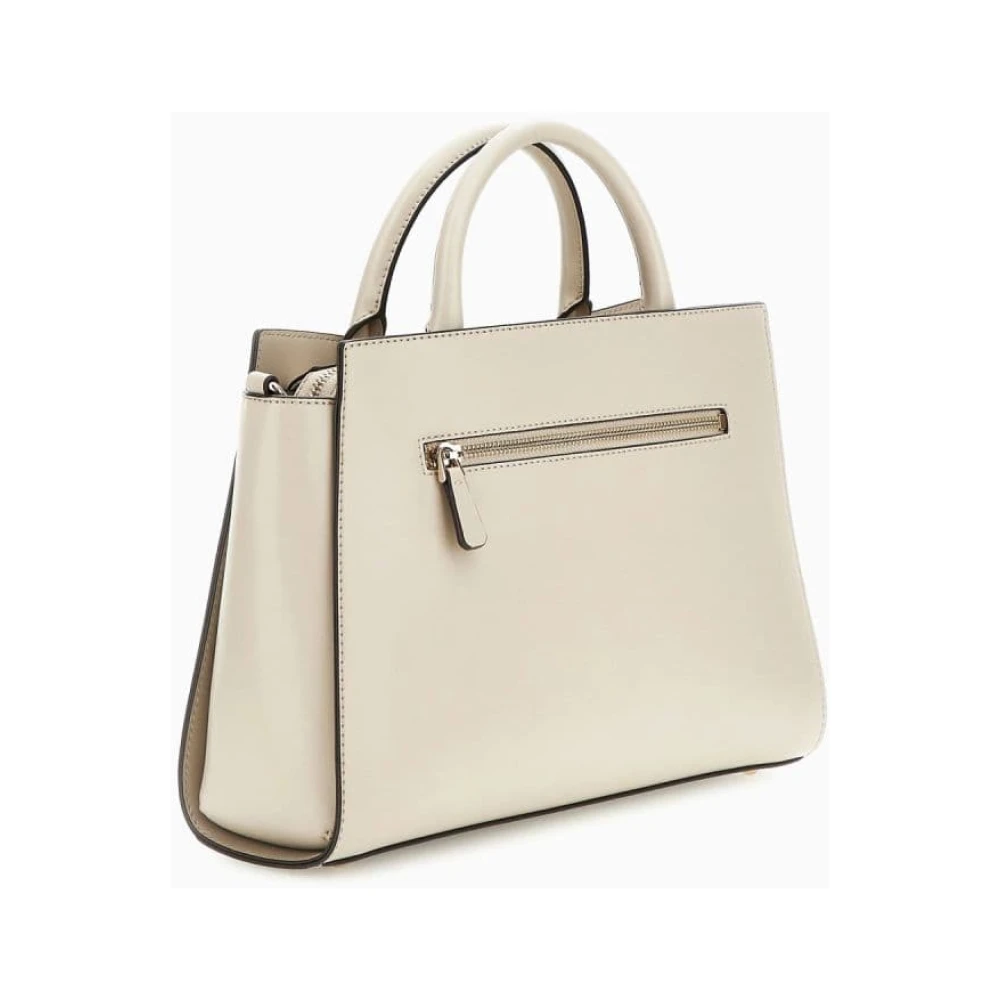 Guess Stijlvolle Schoudertas met Ritssluiting Beige Dames