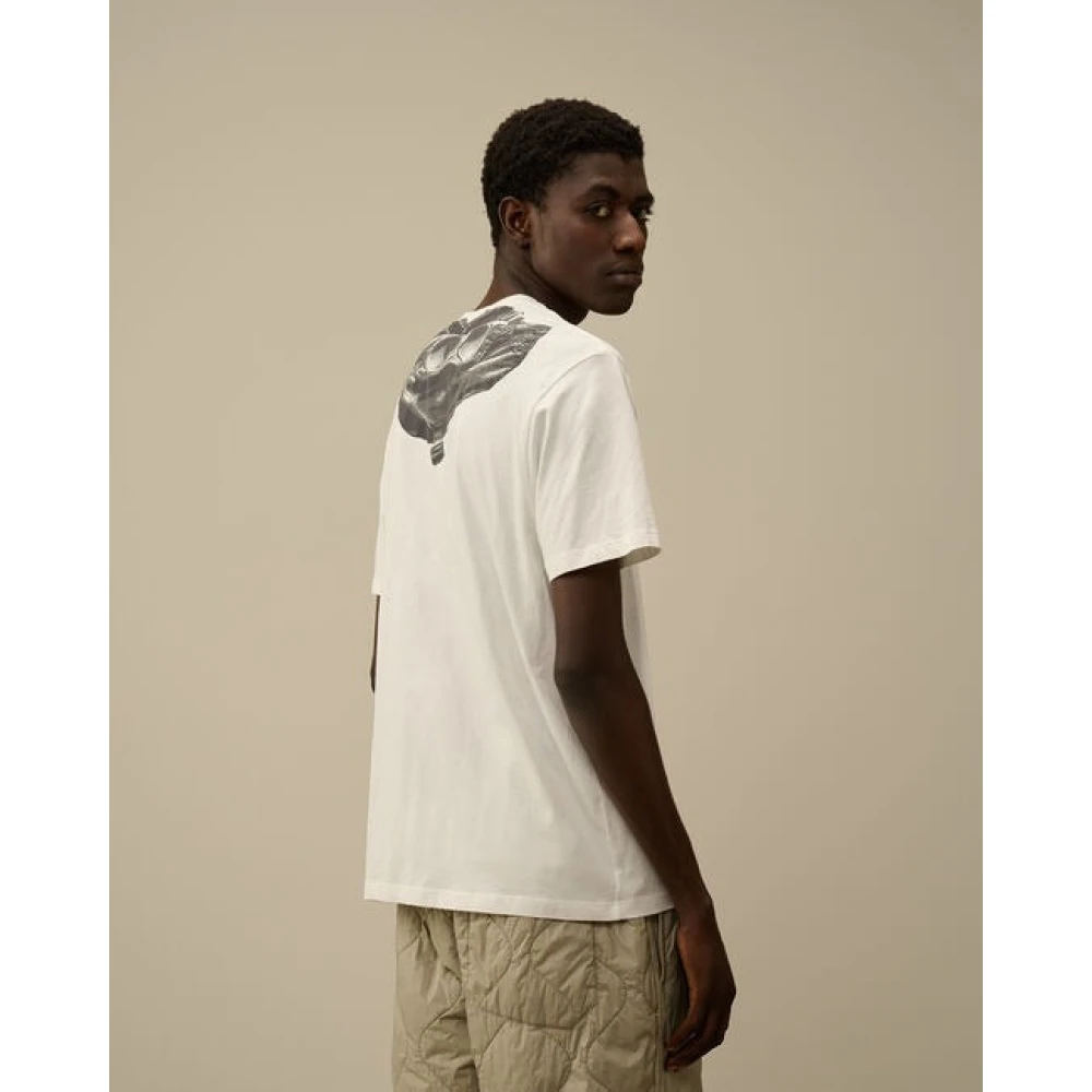 C.P. Company Premium Goggle T-shirt White Heren