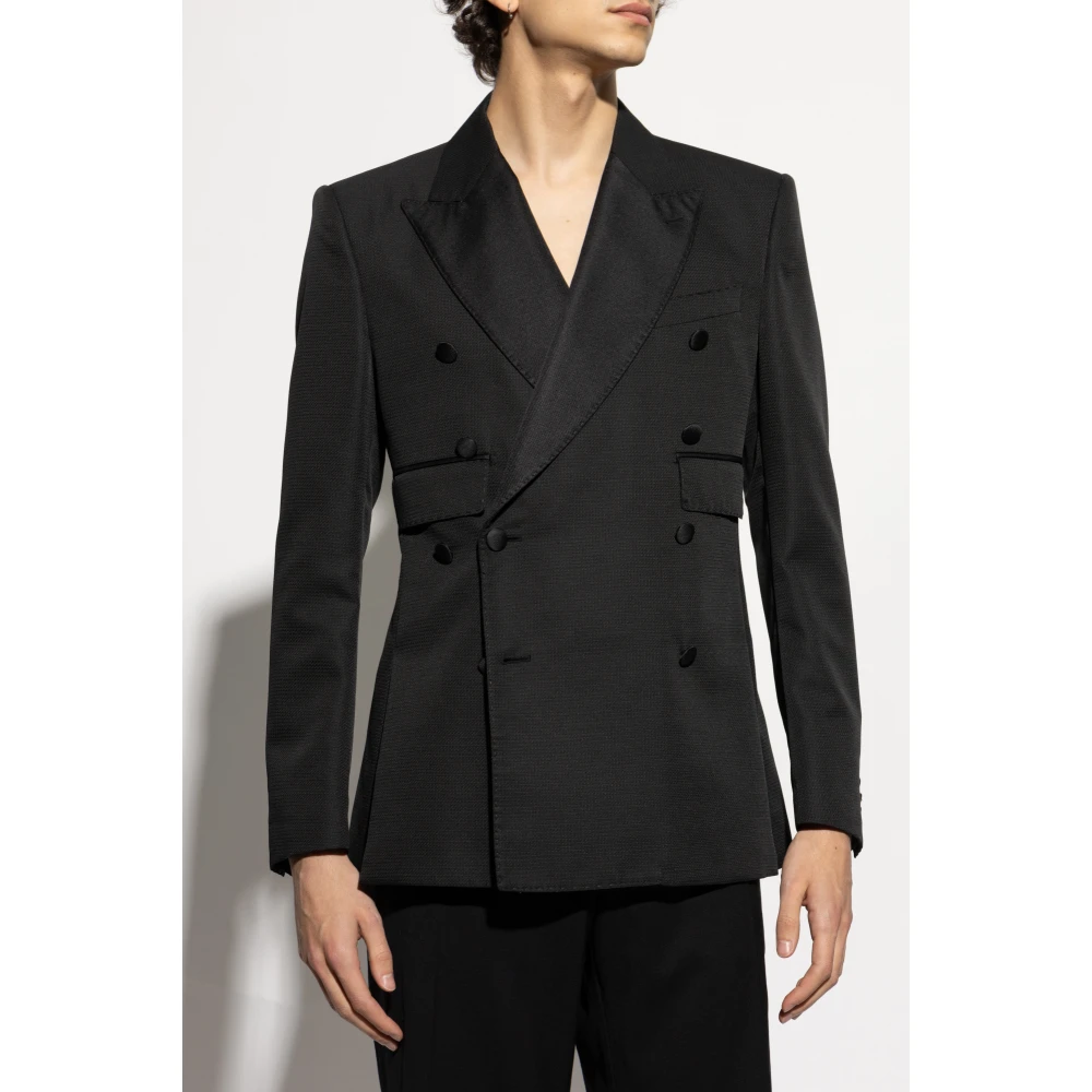 Dolce & Gabbana Double-breasted blazer Black Heren
