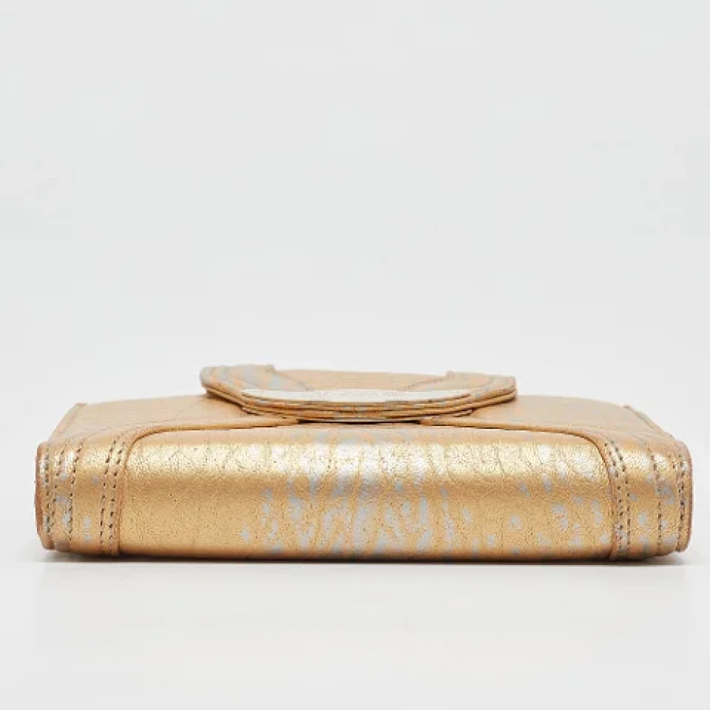 Fendi Vintage Pre-owned Leather home-office Yellow Dames