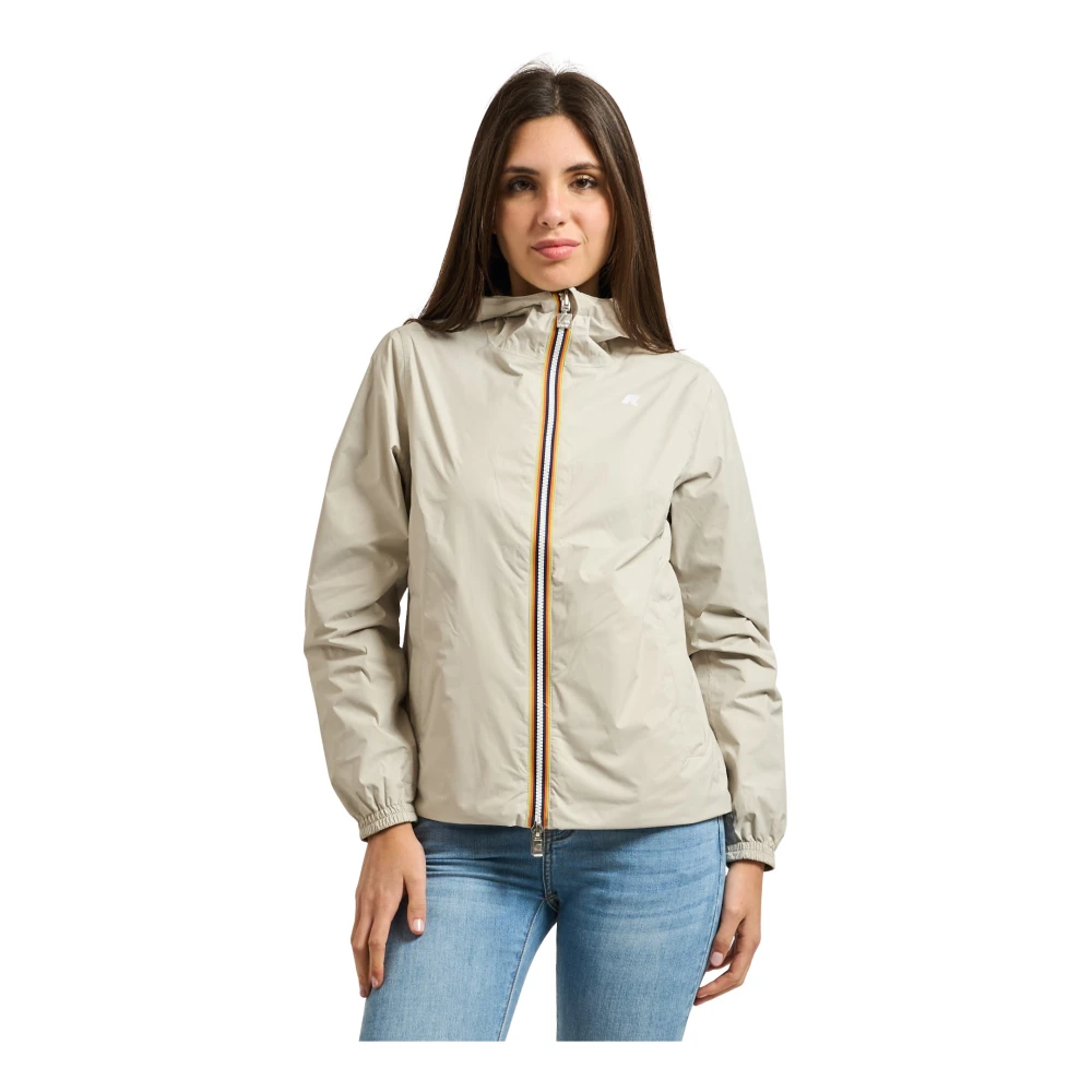K-Way Damen Beige Lil 2.0 Plus.2 Reversible Jacke