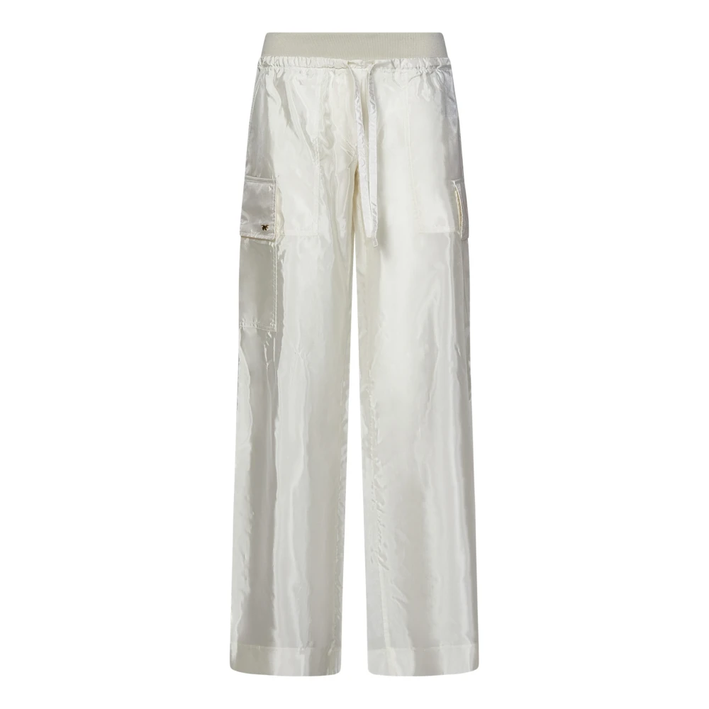 Palm Angels Wide Trousers White Dames