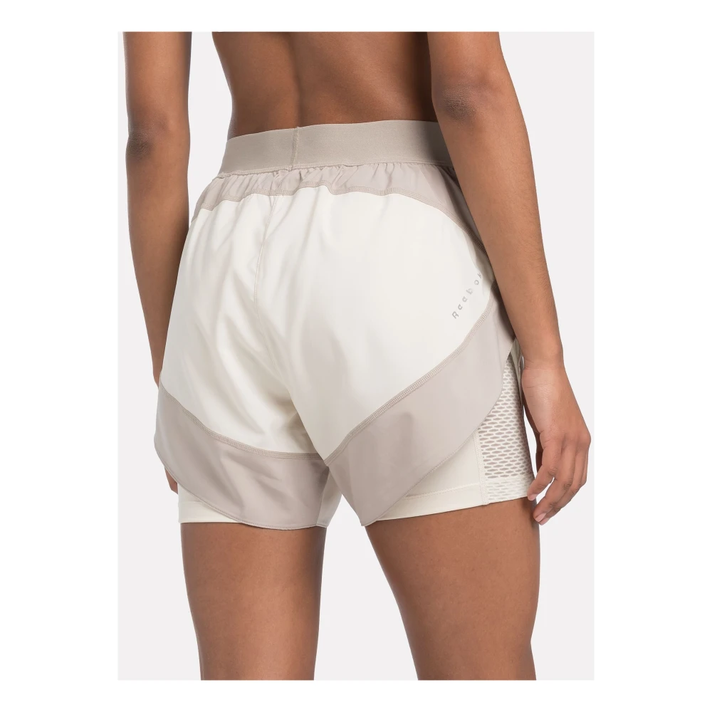 Reebok 2-in-1 hardloopshorts White Dames