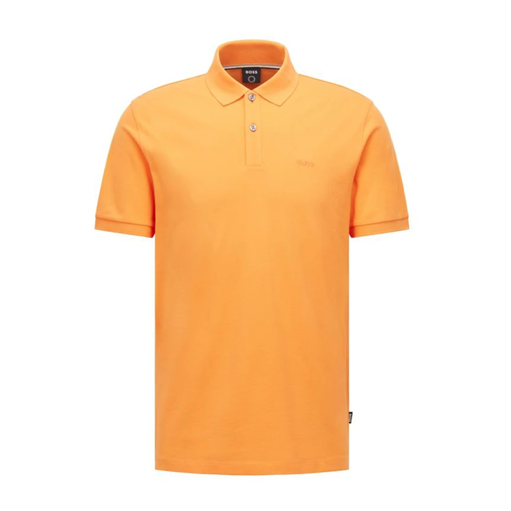Hugo Boss Katoenen Polo Shirt Orange Heren