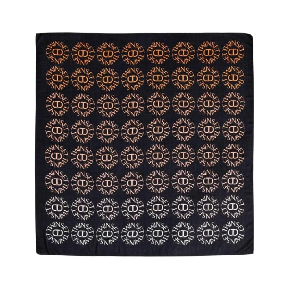 Twinset Modal Sjaal Black Dames