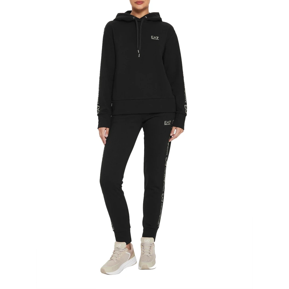 Emporio Armani EA7 Dames Trui Herfst Winter Collectie Black Dames