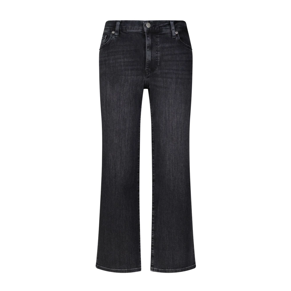 Frame Women's Gray Cropped Jeans, W25, Wide-Leg Cropped Jeans