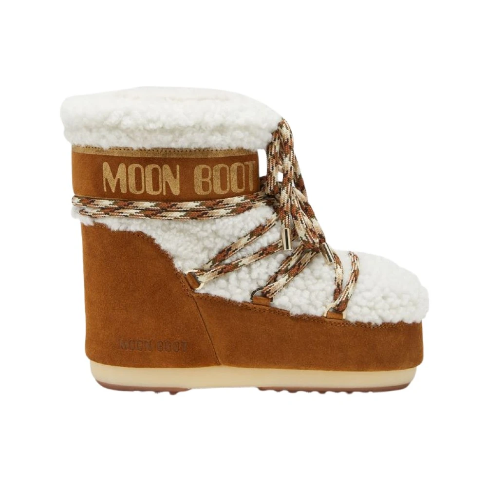Moon Boot Unisex Marrone - Icon Low Shearling Boots, Size: Eu 42 - 44 - Immagine 4