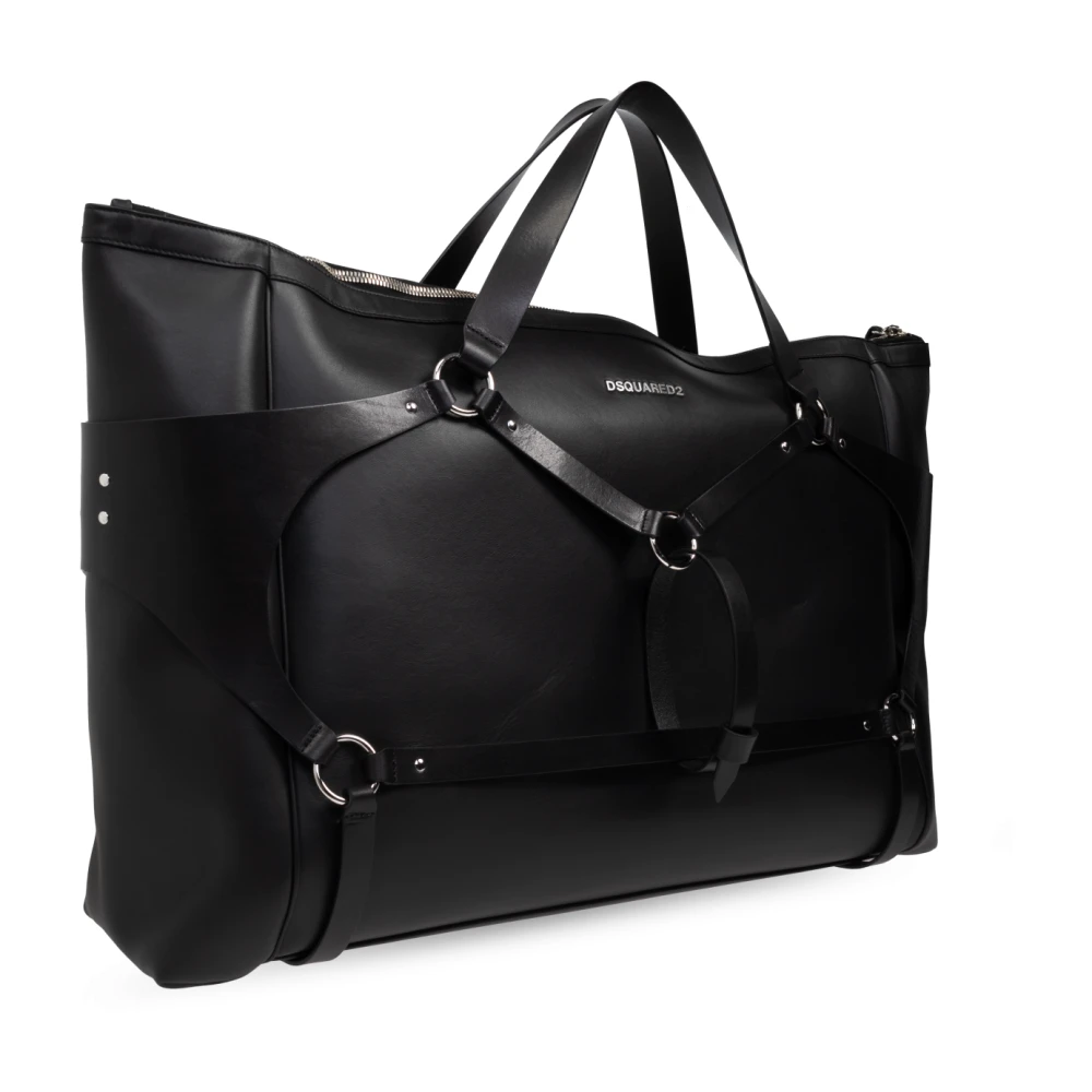 Dsquared2 Handtas met logo Black Heren