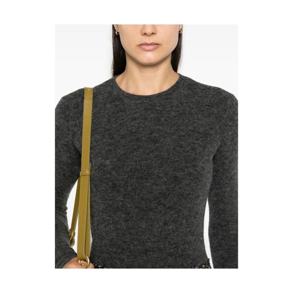 Isabel Marant Étoile Alpaca Wolmix Ronde Hals Sweater Gray Dames