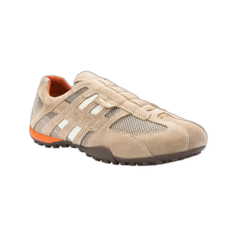 Geox Trainers Geox Snake Heren Schoenen Beige