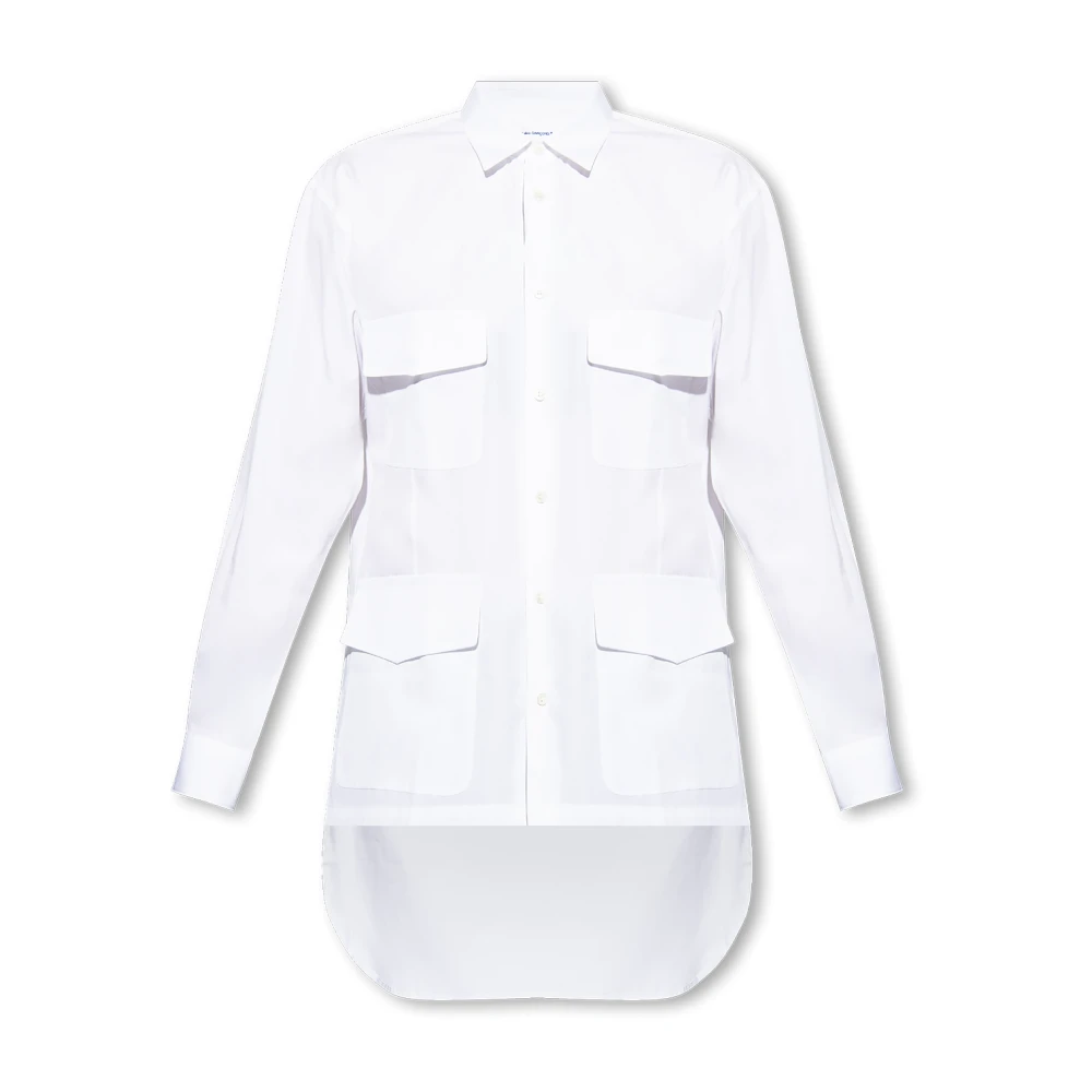 Comme des Garçons Overhemd met zakken White Heren