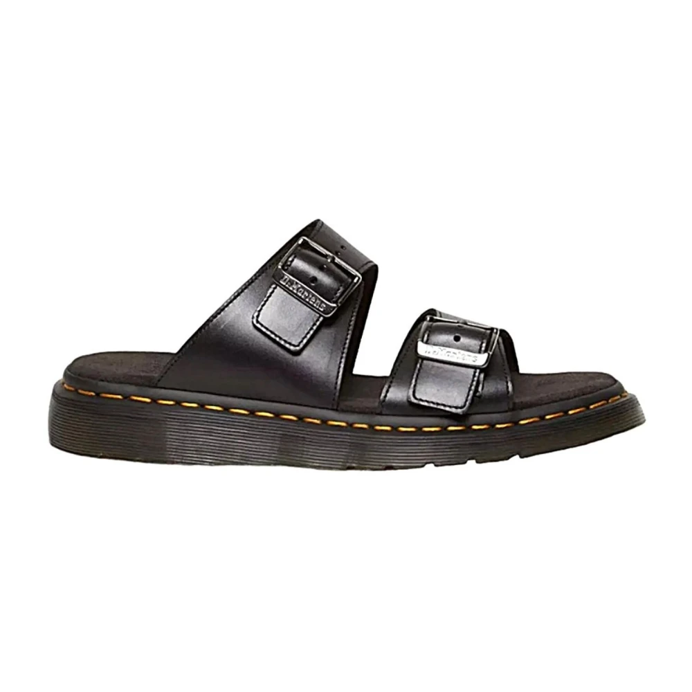 Dr. Martens Men's Black Sliders, 10 Uk, Scarpa