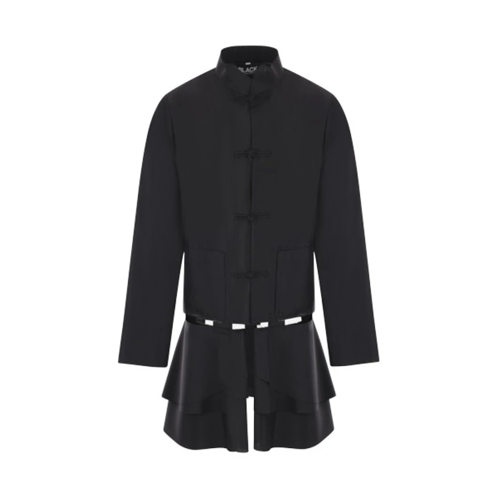 Comme des Garçons Zwarte Technische Jas met Uitgesneden Black Heren