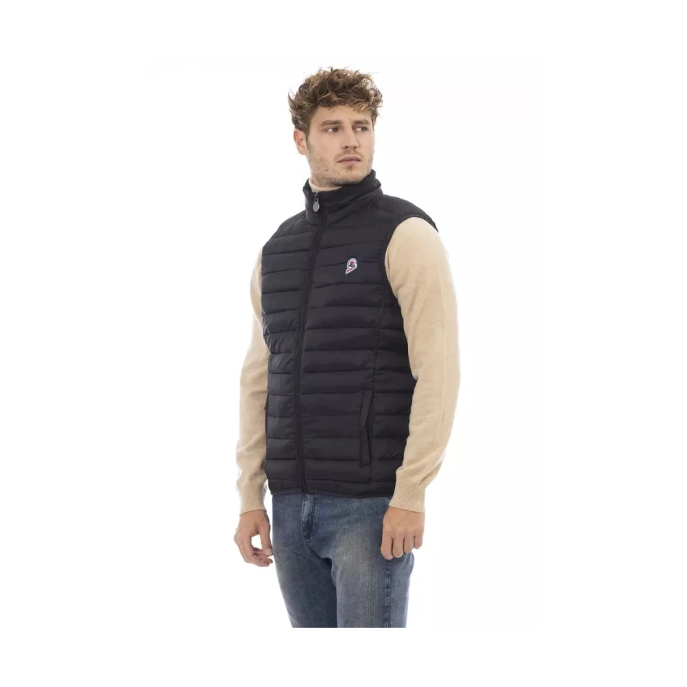 Invicta Gewatteerd Herenvest met Contrast Patch Black Heren