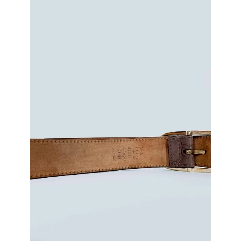 Gucci Vintage Pre-owned Fabric belts Brown Dames