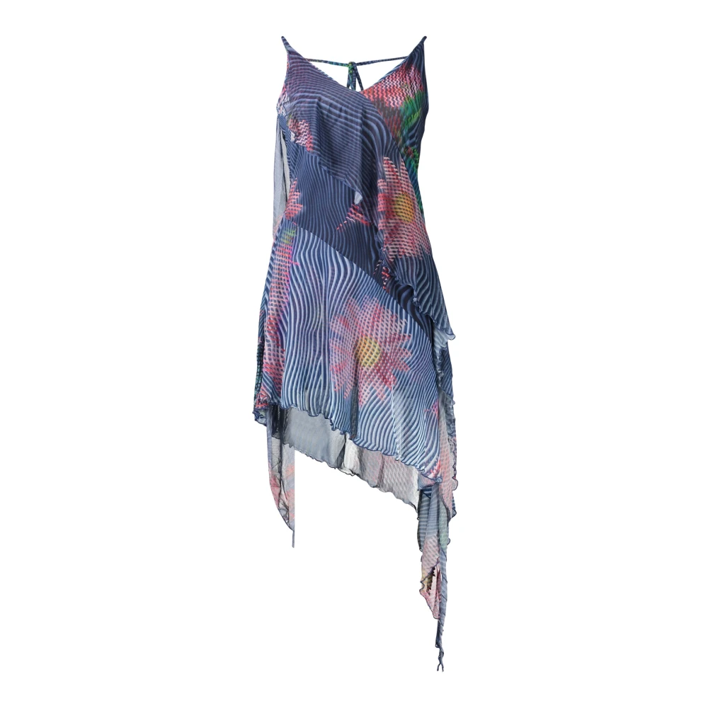 Desigual Nora Patterned Short Dress - Female - Short Dresses - Blue - M - Dresses