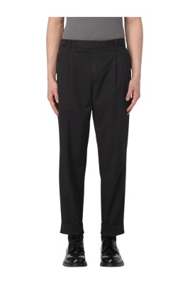 brown-pleated-casual-trousers