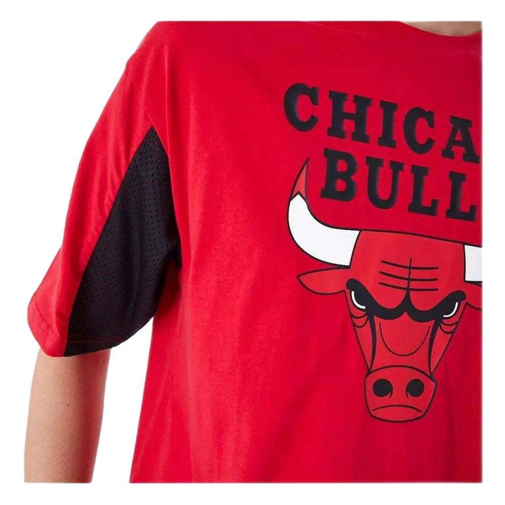 new era NBA Mesh Panel T-shirt Red Heren