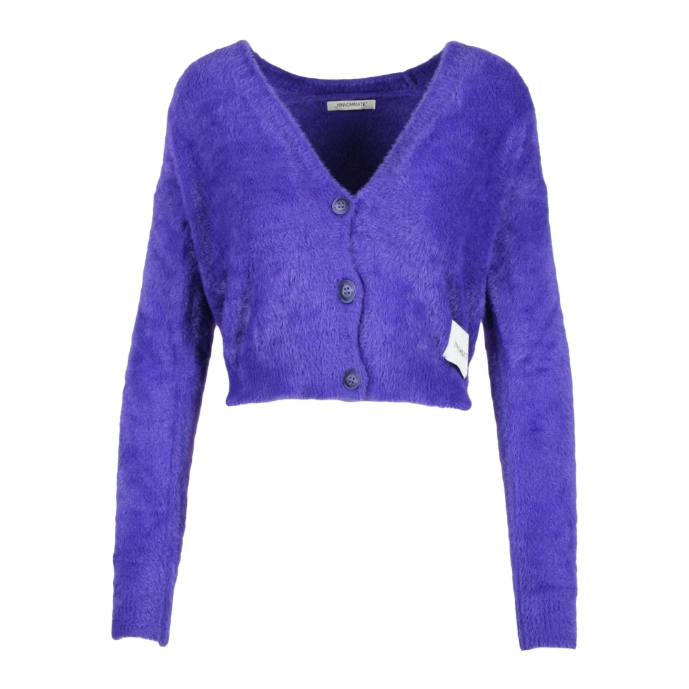 Hinnominate Zachte Gebreide Vest Purple Dames