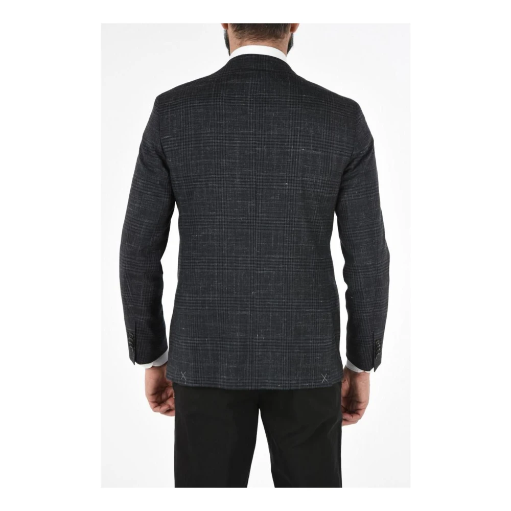 Corneliani Klassieke Zwarte Blazer voor Heren Gray Heren