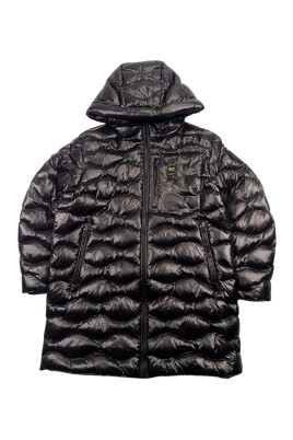 manteau-long-a-capuche-noir-matelasse