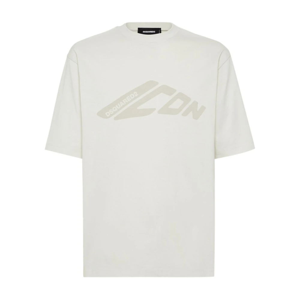 Dsquared2 Casual T-shirt met stijl 729 Beige Heren