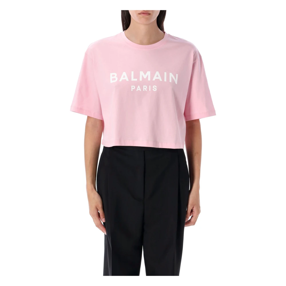Balmain - Tops > T-Shirts - Pink - Balmain - Modalova