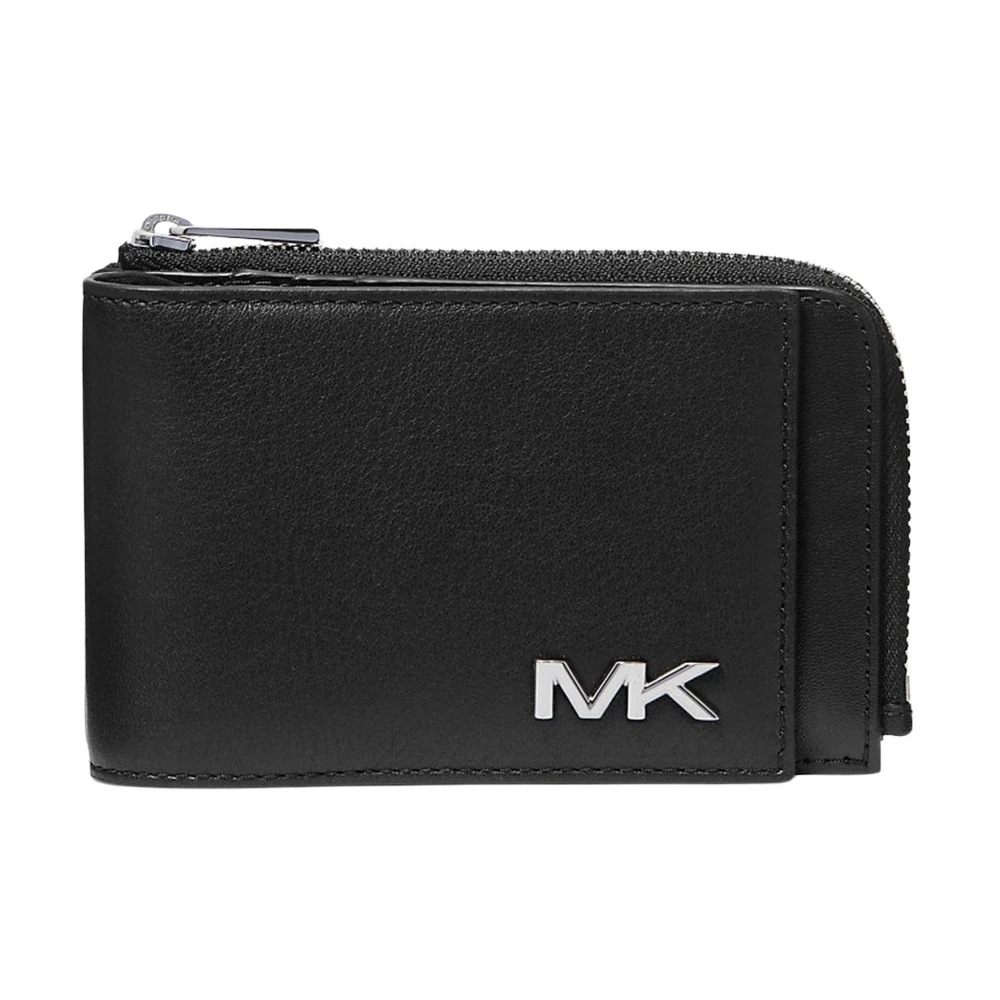 Michael Kors Varick Lederen Portemonnee Black Heren
