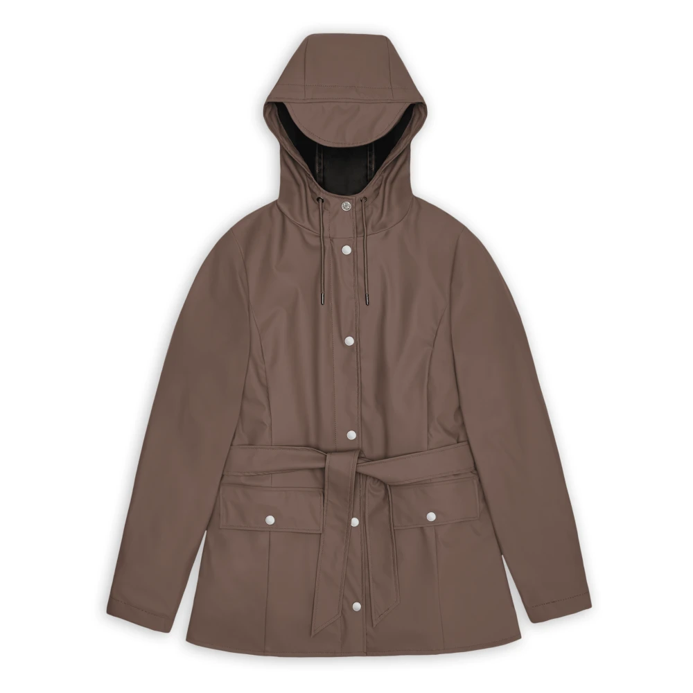 Rains Women's Brown Curve Jacket W3 - Rain Jackets - Xs - Jackets