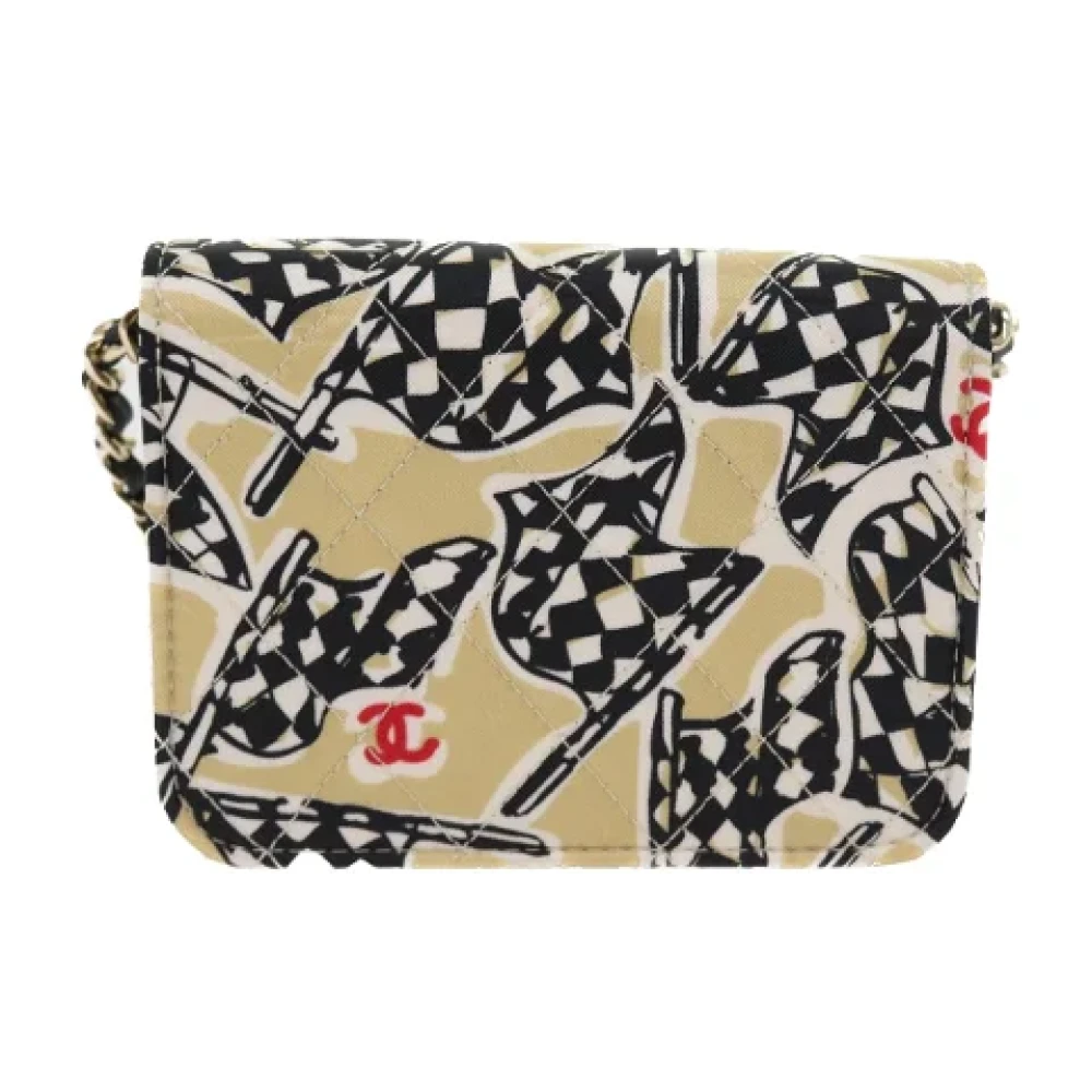 Chanel Vintage Pre-owned Canvas chanel-bags Beige Dames
